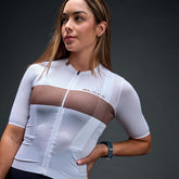 JERSEY PRO TEAM BLK MUJER BLANCO/CAFÉ