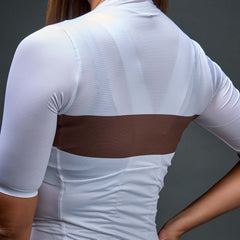 JERSEY PRO TEAM BLK MUJER BLANCO/CAFÉ